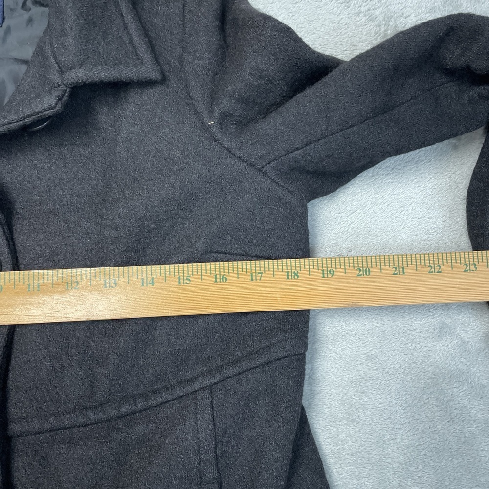 Lands' End Women's Size 6 Coat Black Wool Blend H0704 - Picture 3 of 6